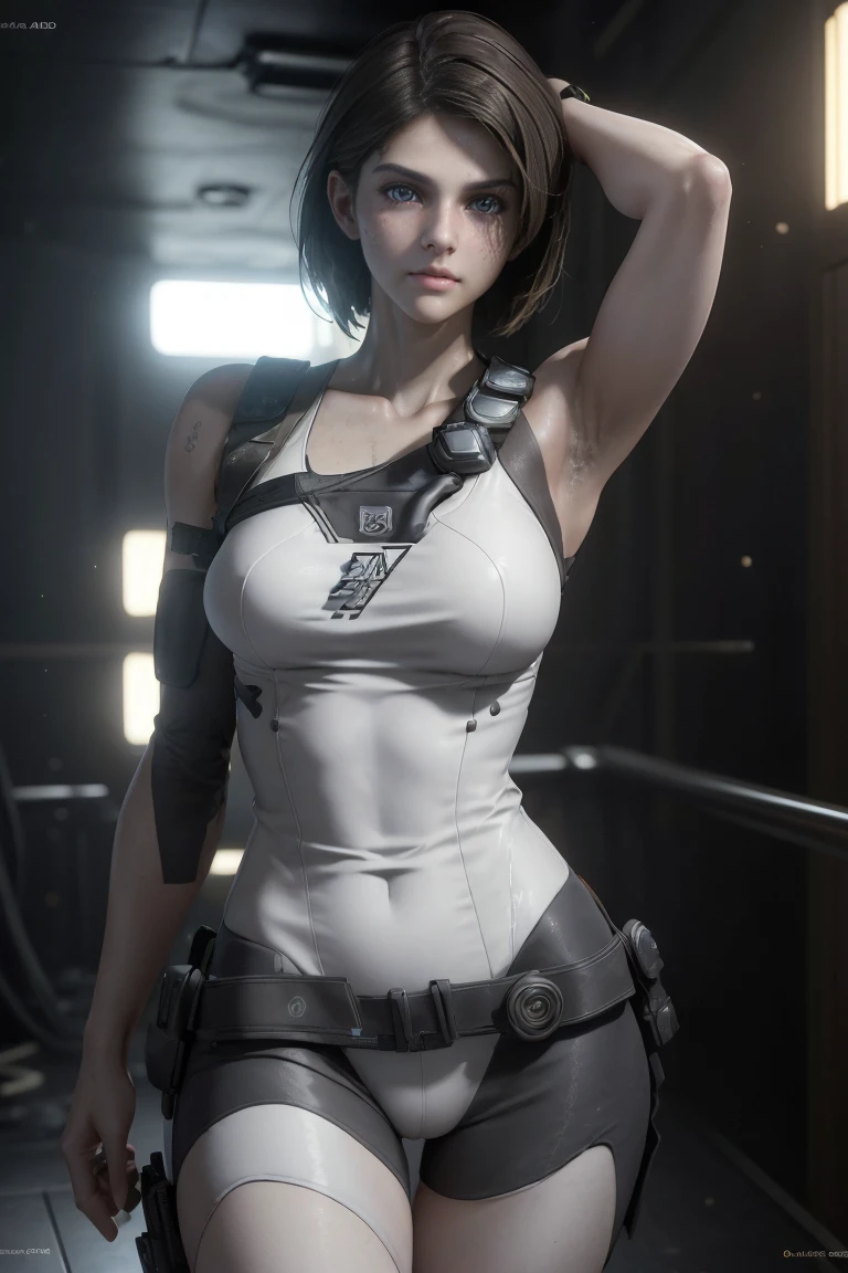 ((أفضل جودة)), ((عمل فني)), (مفصلة:1.4), ........3D, Image of a ألكسندرا داداريو as cyberpunk woman in white armor,تقرير التنمية البشرية (ديناميات عالية المدى),تتبع الأشعة,نفيديا آر تي إكس,دقة عالية اضافية,غير واقعي 5,تشتت تحت السطح,تركيب PBR,بعد المعالجة,الترشيح متباين الخواص,عمق الميدان,أقصى قدر من الوضوح والحدة,القوام متعدد الطبقات,خرائط البيدو والبراق,تظليل السطح,محاكاة دقيقة للتفاعل بين المواد الخفيفة,متناسب تماما,تجسيد الأوكتان,الإضاءة الثنائية,فتحة كبيرة,ايزو منخفض,توازن اللون الأبيض,قاعدة الأثلاث,8K خام, مثير جدا, تشكل مثير,( ألكسندرا داداريو) بدلة مثيرة, أرجل عارية, عارية كتف واحدة, اعتراف عاري, (an ألكسندرا داداريو face), البيكينيات