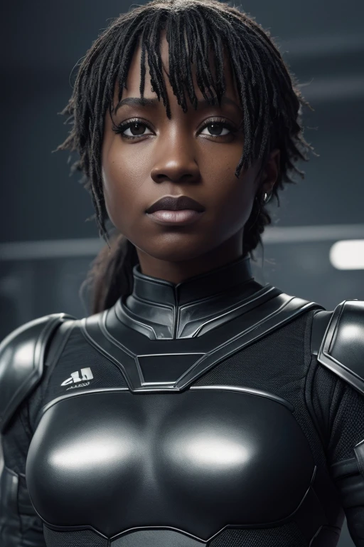 (tawny newsome:1.2), (black skin:1.2), (liquid metal girl sttldunf uniform:1.2),Borg (Liquid Metal sttldunf uniform:1.2) being (((gray skin veins metal armor Borg))) ballgag, leather catsuit, belt, lying, prisoner, (best quality,4k,8k,highres,masterpiece:1.2),ultra-detailed,(realistic,photorealistic,photo-realistic:1.37),dark moody lighting,dramatic chiaroscuro,cinematic, (portrait:1.2)
