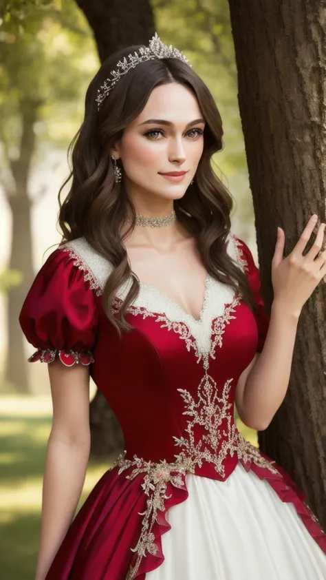 masterpiece, absurdres, fine detail, hdr, highly detailed face and eyes, photorealistic, smiling, excited,ballgown, keira knight...