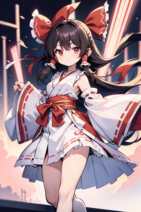 Physical Appearance Hair: Reimu has long, raven hair that she typically ties up in twin buns. Her hair is sometimes depicted as ...