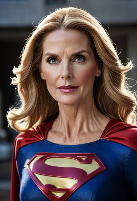 super old  julie hagerty supergirl; hd. photograph, ((realism)), extremely high quality raw photograph, ultra detailed photograp...