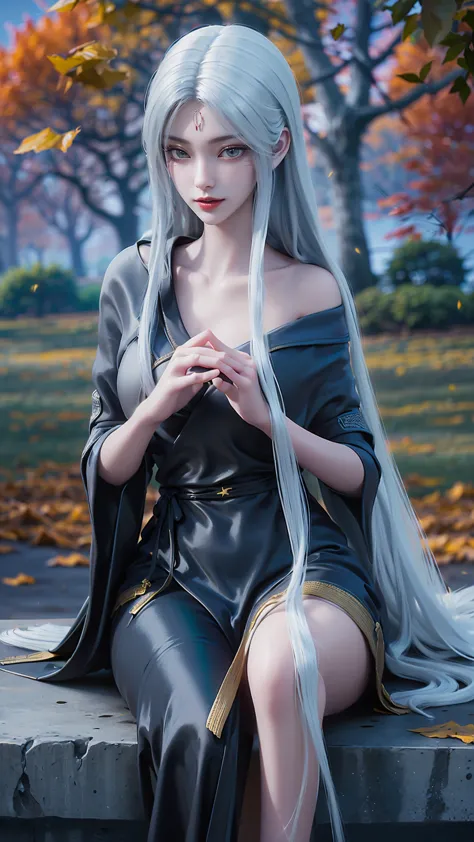 araffe lady in black dress sitting on ledge over pond, seductive tifa lockhart portrait, tifa, beautiful and charming anime woma...