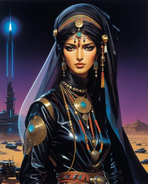 amano yoshitaka,  art style by noriyoshi ohrai, hajime sorayama, hiroshi nagai, (masterpiece, top quality, super deatail, high r...