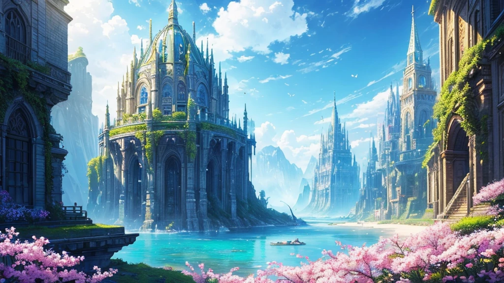 make it perfect to put on the cover of the channel on YouTube,((highest quallity)),(ultra-high resolution),(very detailled),(Detailed Description),((The best CG)),(a masterpiece),ultra-detailed art,amazing drawing art,(Fantasy art with intricate details:1.5), Utopia of eternal spring,Colorful butterflies、The blue sky stretches infinitely、clear flow、Little Flower々、a person in the middle
