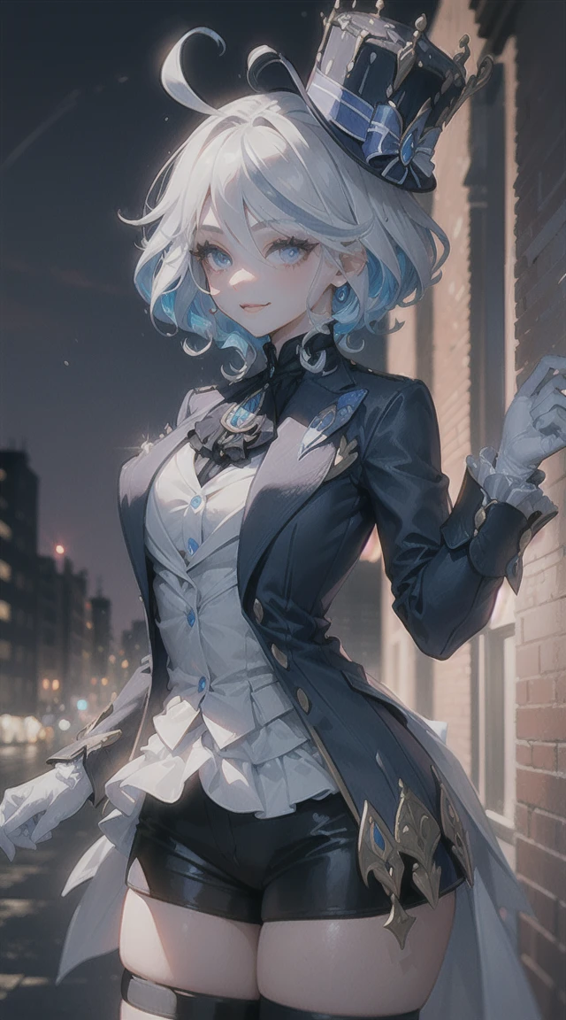 ((masterpiece)),(Best quality),((ultra detailed)), ((beautiful detailed sky)), ((Cinematic lighting)), depth of field,detailed lighting,((beautiful detailed eyes)), red lip, (whole body), standing, smile,eyeshadow,big breasts, split,((sexual)), ((furinadef))