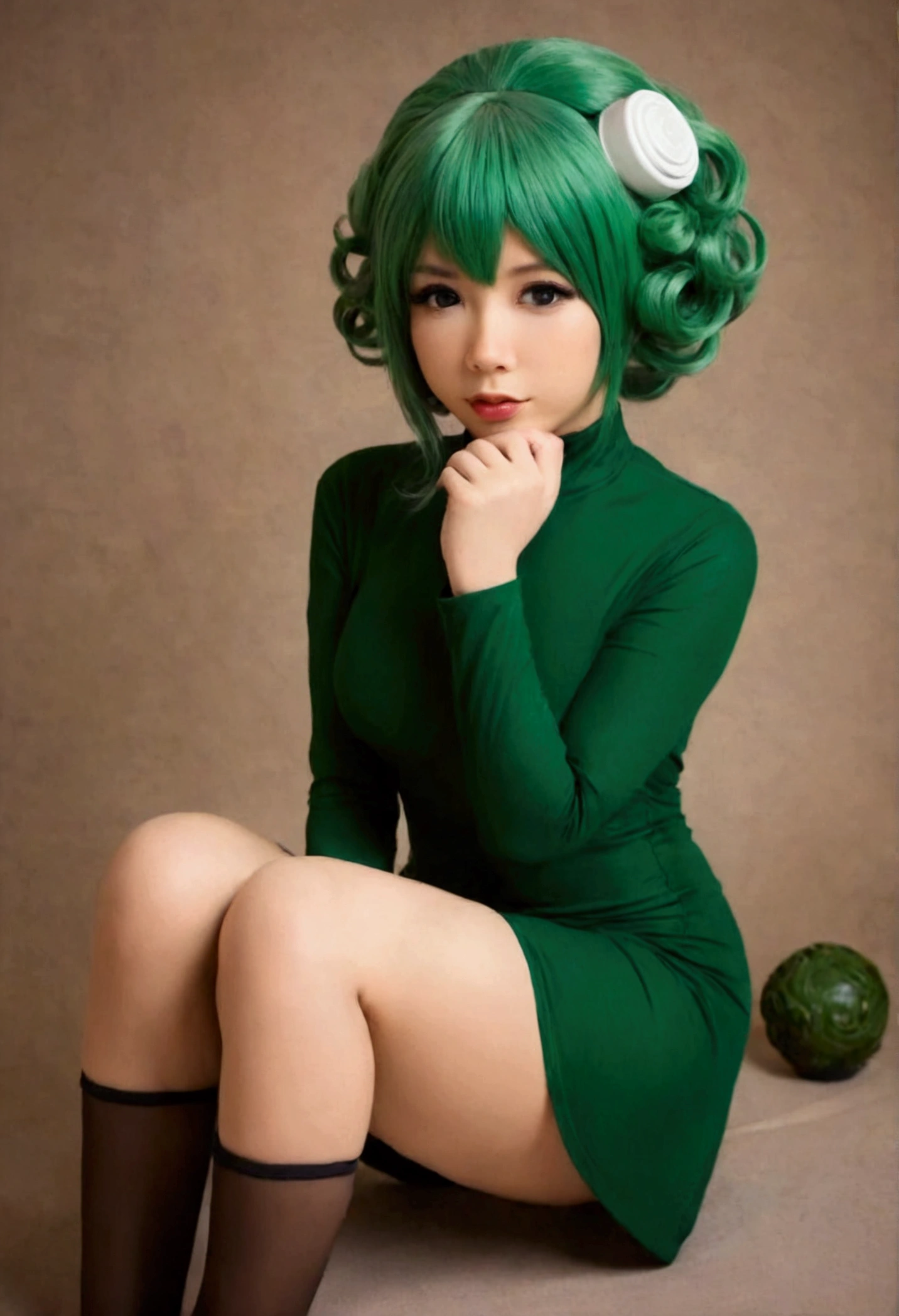 une jolie femme en cosplay sexy comme tasumaki