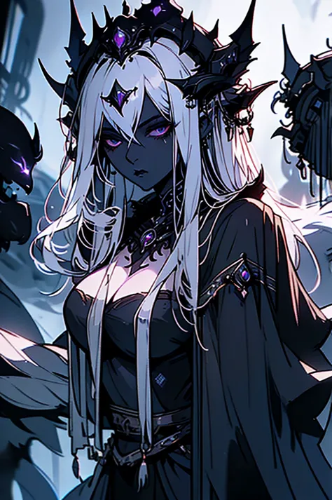These dark elve once lived under the sun, she was exiled underground, where her skin turned black like heir soul. The cruel drow...
