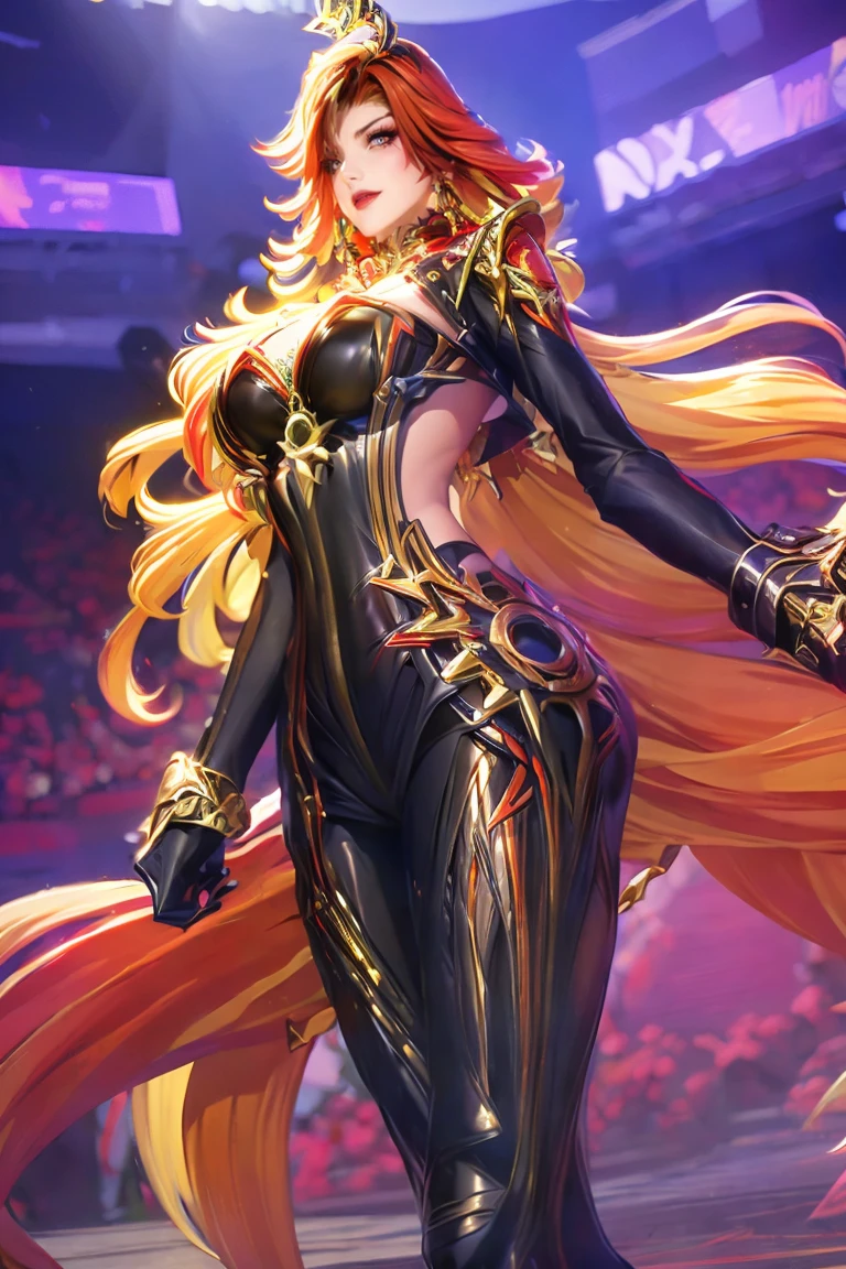 ((masterpiece, best quality, Highest image quality, high resolution, Reality, original photo, 8K)), ((Extremely detailed CG unified 8k wallpaper)), (Huge stunning goddess photo, 非常火辣和Sexy, Stunning beauty, Perfect proportion, Beautiful Body, Slim and beautiful figure:1.4),Genshin Impact，Vulcan，Genshin Impact的Vulcan，Role，Sexy，Large Breasts，Doujinshi，