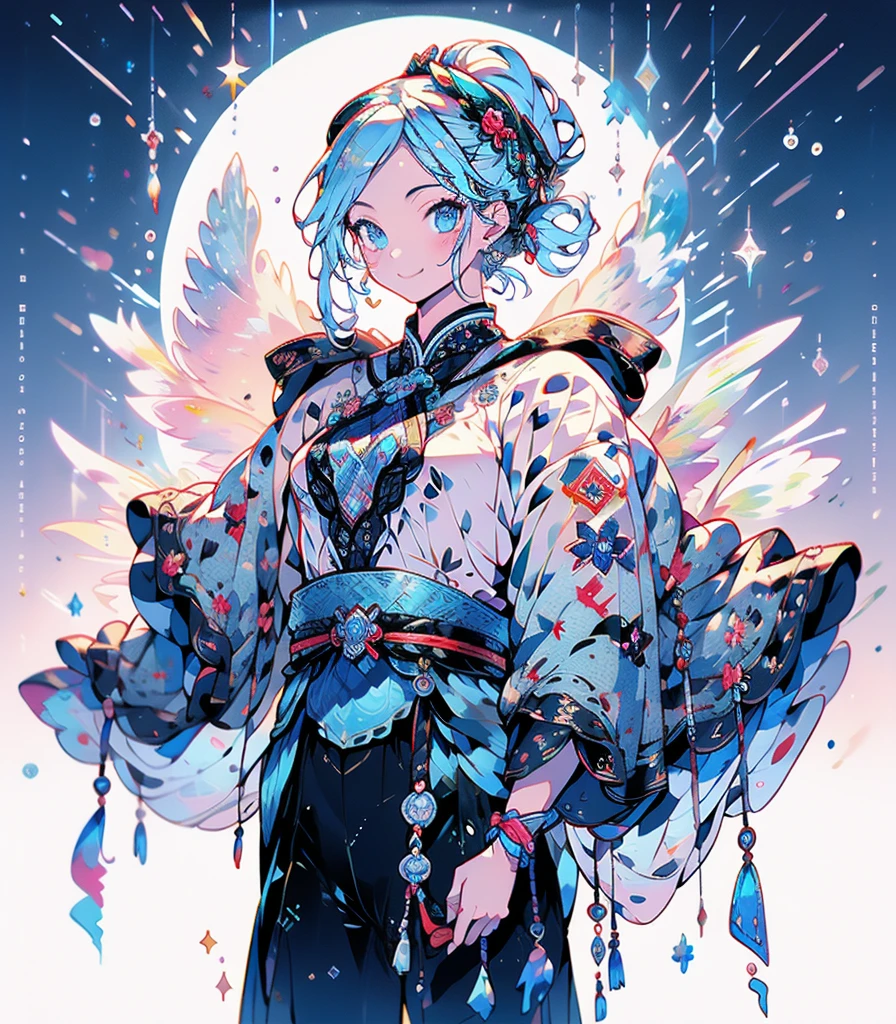 masterpiece, super high quality, ( 非常にdetailedなオリジナルイラスト),1 person,Ice Princess,Around the ice, Frosty Theme,( 輝く黄colorい目:1.2), A light, cold smile, Arrogant look, Sexy Russian costume, blue crystal jewelry, Ice blue glowing tattoo,detailed,Realistic,4K High Definition,Mappa Studio,masterpiece,Highest quality,Official Art,figure,Clear lines,(nice_color),Perfect composition,Fantasy,Concentration,Front facing,No text