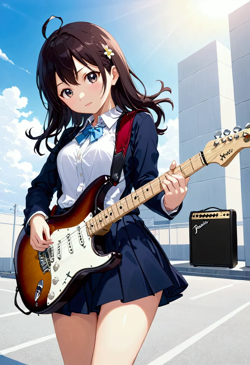 kyoto animetion,kei-on,high school girl、Electric guitar、Fender Stratocaster、