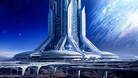 Megastructure Tower Fantasy Sci-Fi Top Quality Universe
