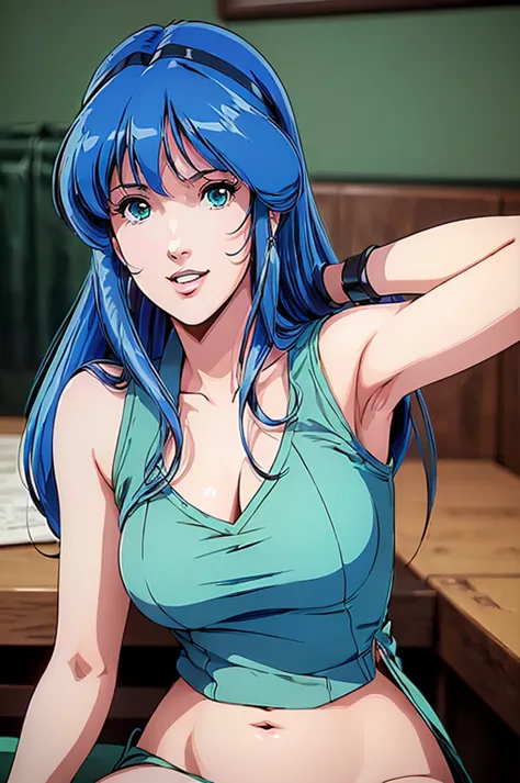 ((((Hyper realistic,high detailed quality)))),(((lynn minmay)))alone, whole body,earrings, eyelash, shackles,, (((lynn minmay)))...