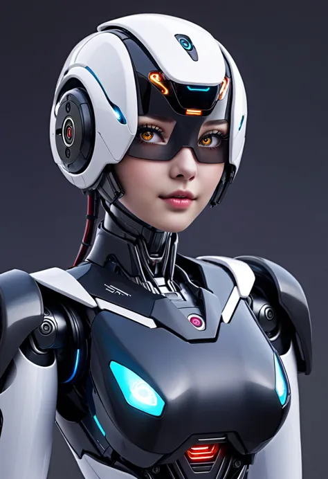 transform into cyborg robots keep real face