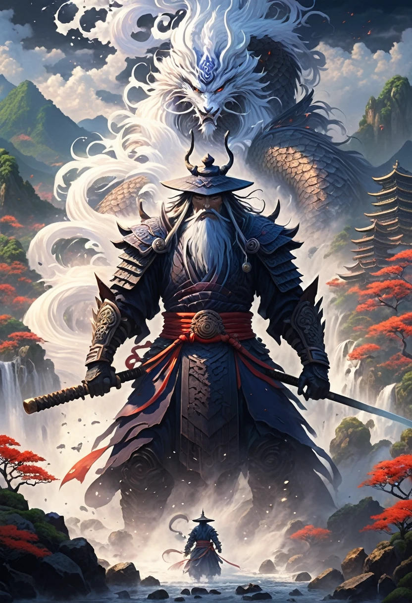 (Pixel art:1.3), (alone:1.3), In a fascinating fantasy scene ((Anthropomorphic Japanese dark wizard of the Yamata no Orochi)) Ominous and seductive, Wears legendary robes decorated with intricate magical symbols, Majestic Mountain々A mysterious landscape with, waterfall, ancient ruins, surround the turkey ((An ominous magical force swirls from the staff.)), (Highest quality, masterpiece, Representative works, Official Art, Professional, unity 8k wallpaper:1.3)