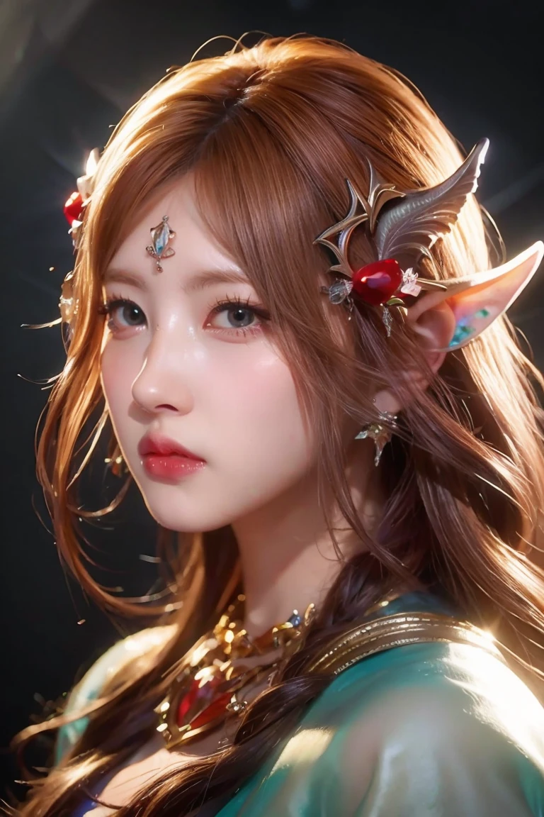 (Best quality, 4k, High-resolution, Masterpiece:1.2), Ultra-detailed, Realistic, Radiant lighting, Epoch Elves, Portraits, Fantastical colors, Fine art, Ethereal beings, Dreamlike, Whimsical creatures, Detailed facial features, Glowing eyes, Elven beauties, Ethereal glow, Mythical creatures, Harmonious composition, Dazzling colors, Stunning visual effects, Otherworldly appearance, Mesmerizing artistry,