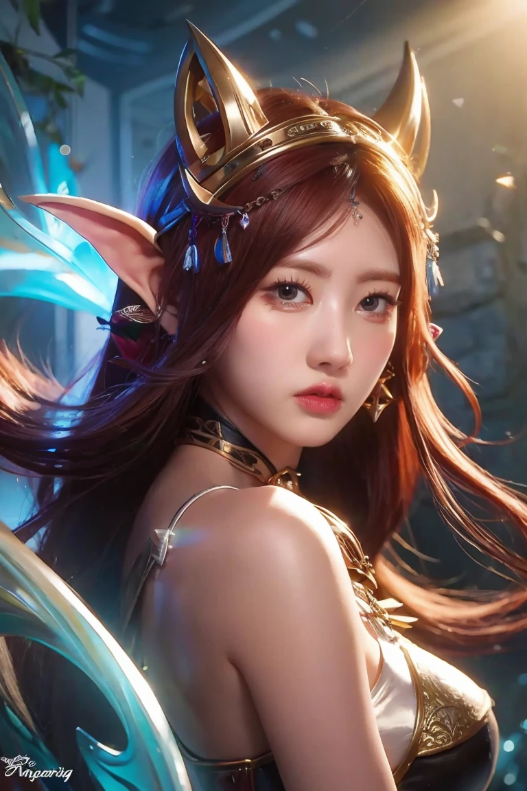 (Best quality, 4k, High-resolution, Masterpiece:1.2), Ultra-detailed, Realistic, Radiant lighting, Epoch Elves, Portraits, Fantastical colors, Fine art, Ethereal beings, Dreamlike, Whimsical creatures, Detailed facial features, Glowing eyes, Elven beauties, Ethereal glow, Mythical creatures, Harmonious composition, Dazzling colors, Stunning visual effects, Otherworldly appearance, Mesmerizing artistry,