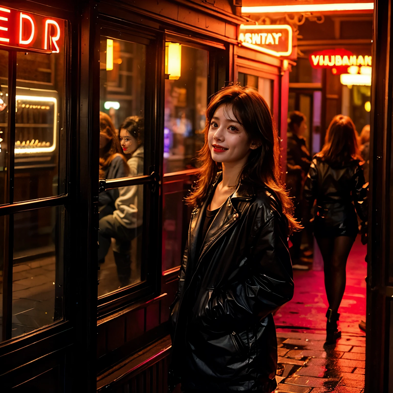 tv_Natalie_Alyn_Lind_V1,(ExtremelyDetailed (Girl inside window of Amsterdam's Red Light District:1.37) ((Stunning girls are trapped inside individual windows))), ZoomLayer, (ZoomedOut:1.28, wide-angle) View Though Shop window from busy sidewalk, (Girl Visible Though show window Glass with Reflections)