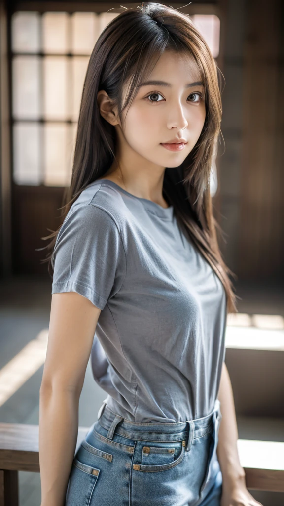 Japan Girl,beautiful girlfriend,a beauty,Raw foto,8K,morning sun