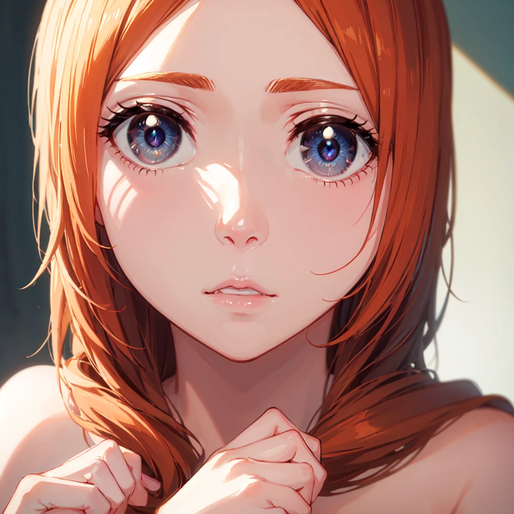 inoueorihime, inoue orihime, long hair, orange hair, (grey eyes:1.5), nude, nsfw, naked
BREAK looking at viewer, Chest focus,
BREAK indoors, classroom,
BREAK (masterpiece:1.2), best quality, high resolution, unity 8k wallpaper, (illustration:0.8), (beautiful detailed eyes:1.6), extremely detailed face, perfect lighting, extremely detailed CG, (perfect hands, perfect anatomy),