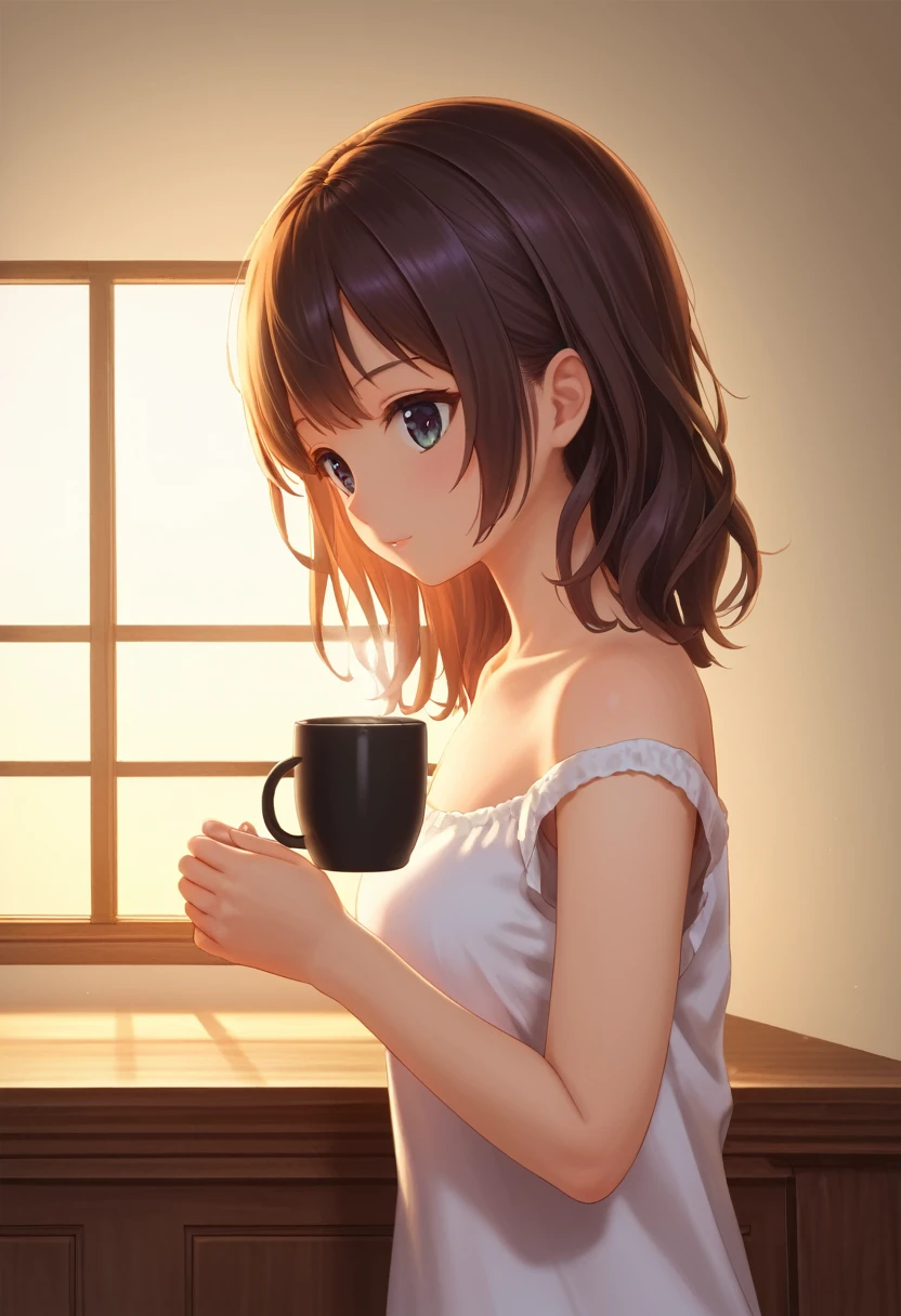 detailed illustration, (front view), (side view),dynamic angle, ultra-detailed, illustration, clean line art, shading, anime, detailed eyes, detailed face, beautiful face, dramatic lighting, detailed illustration, dynamic angle, ultra-detailed, illustration, masterpiece, masterwork, beautiful,

A white coffee mug with thick black coffee in it