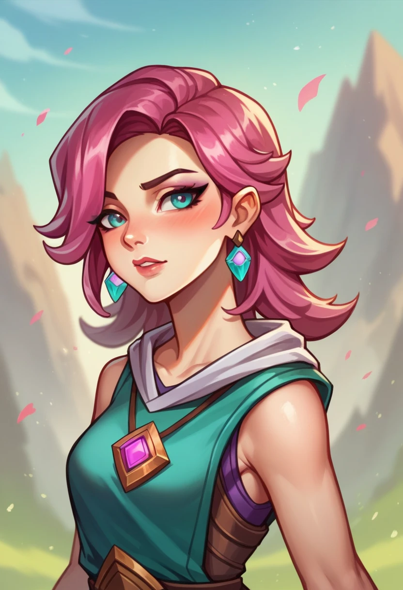  Maeve von Paladins, Mädchen&#39;ein T-Shirt-Kostüm und nur ein Tanga, big ass