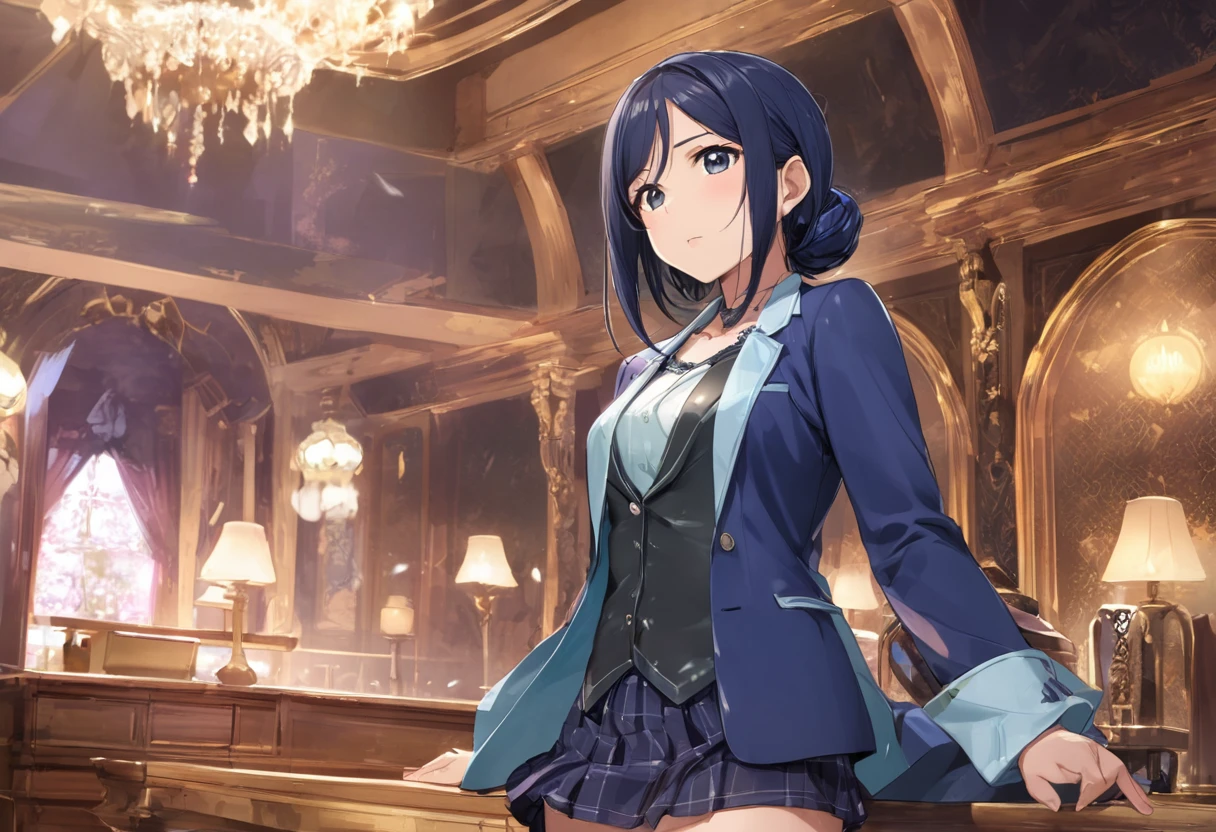 Love Live adult Kanan Matsuura, masterpiece, highest quality, gloss, fantastic background, attire randum, desire