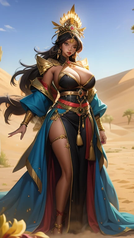 The ebony, queen, big breasts, Fat, warrior, -undress, desert, 
horror, ANTIQUITY, full height