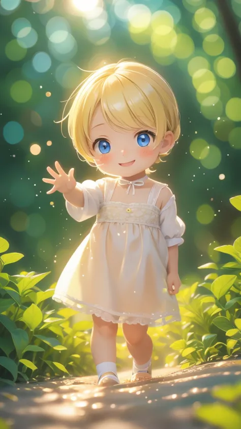 cute cute blonde happy little boy