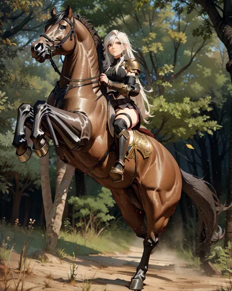((best quality)), ((anime masterpiece)), (high detailed), 8k, cinematic lighting, realistic, HDR, vivid color, horse