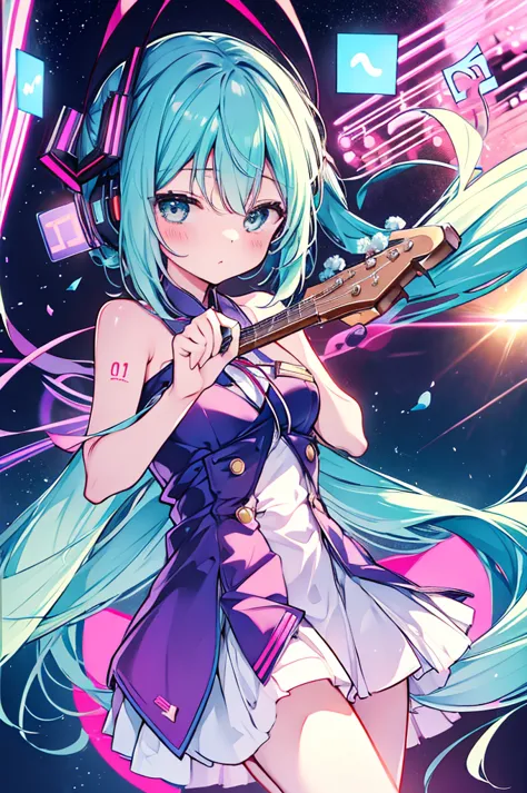 hatsune miku、I was always singing。she、I like music.、Someday many people will have their own songs々I had a dream that inspired me...