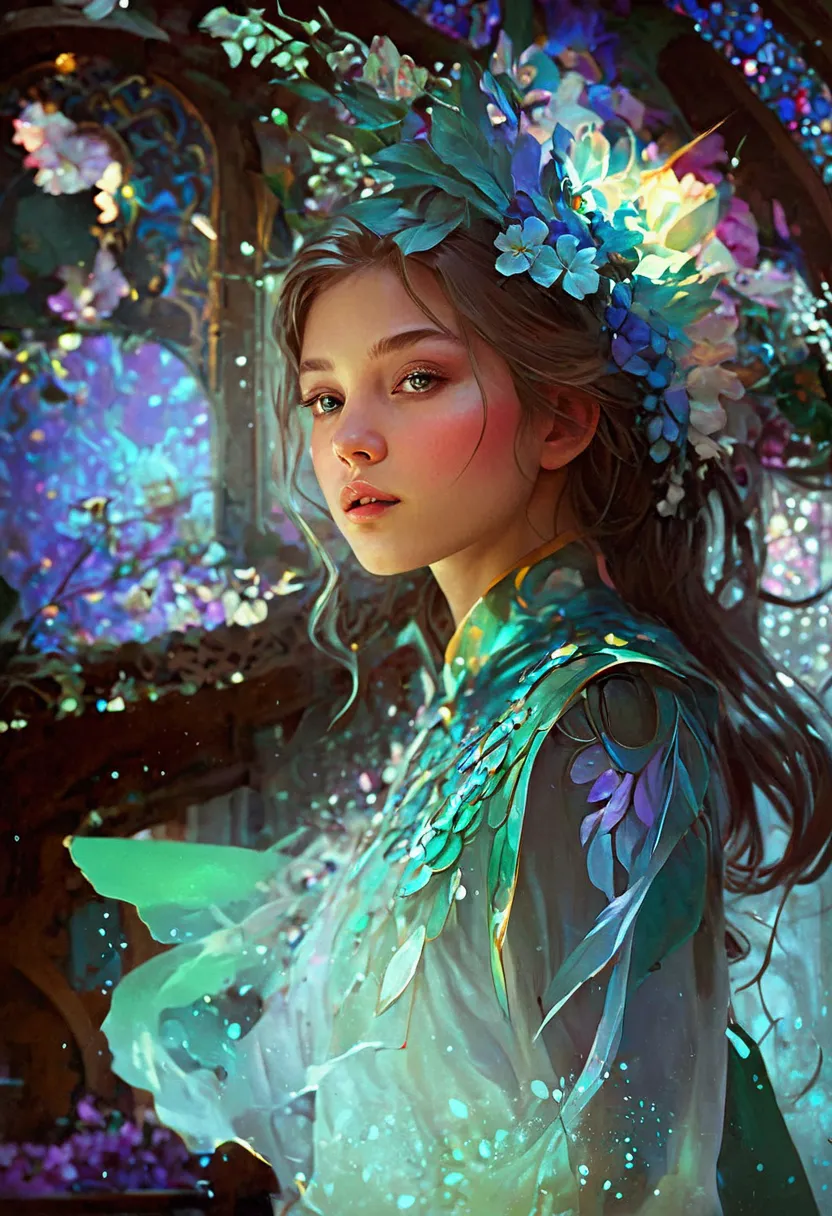 best quality, masterpiece, highres,1girl,beautiful face,,, colorful, painting burst, artstation, concept art, smooth, sharp focu...