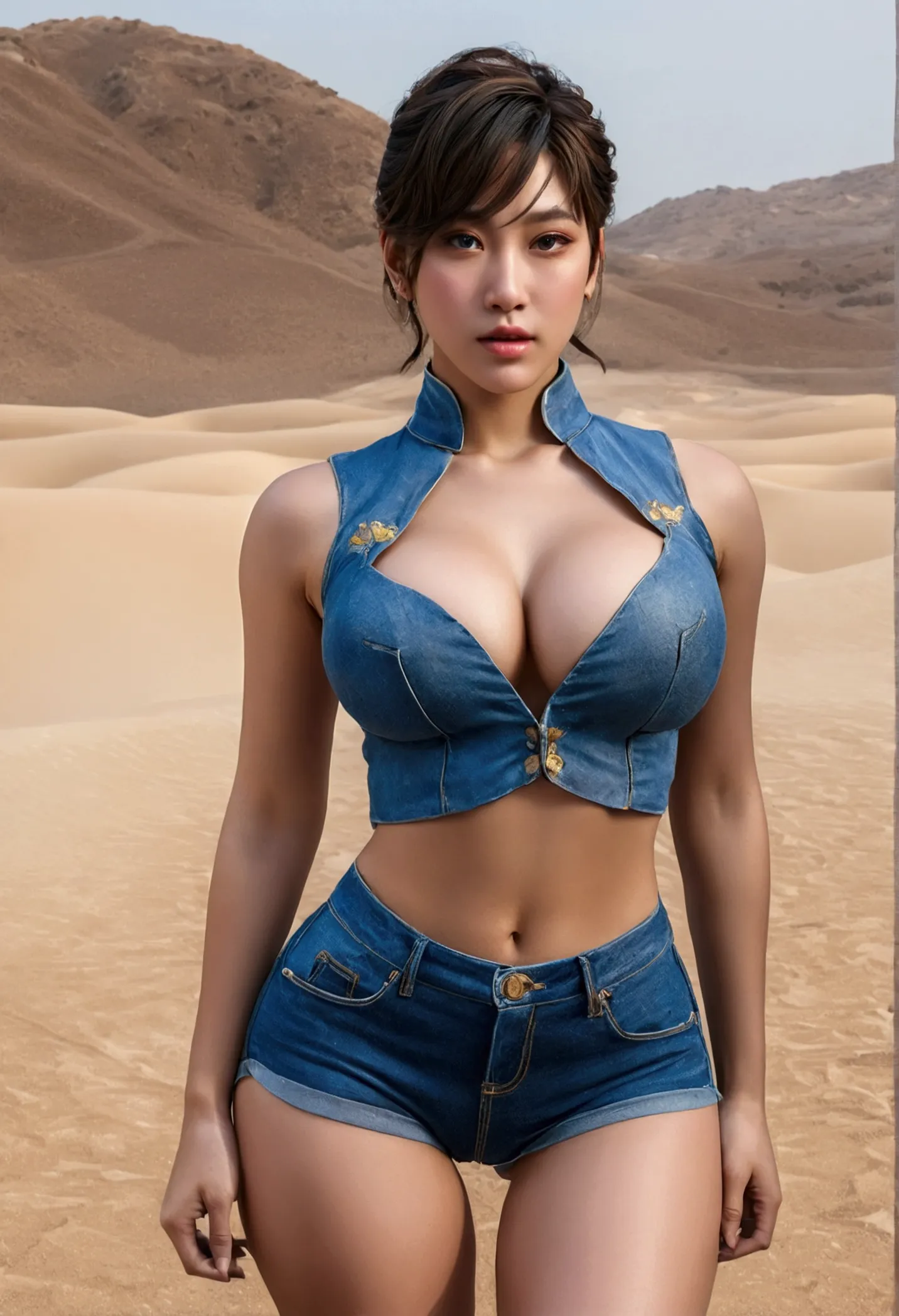 foto realisitic de Chun-Li, perfectbody, Exquisite details. The image must be in high definition. Pay special attention to the f...