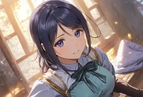 love live adult kanan matsuura, masterpiece, highest quality, gloss, fantastic background, attire randum, desire