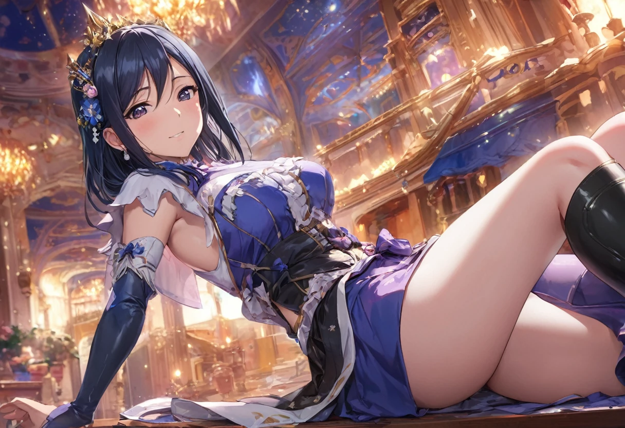 Love Live adult Kanan Matsuura, masterpiece, highest quality, gloss, fantastic background, attire randum, desire