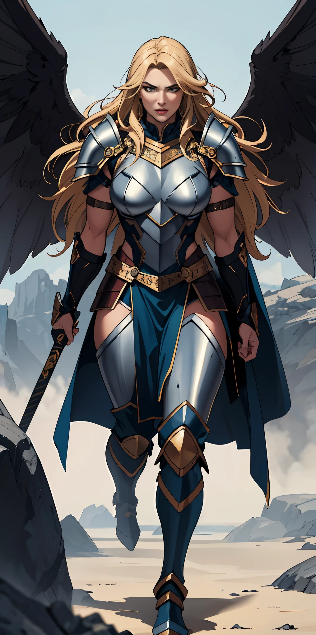 1 Girl (implying one person, likely female)
Full Body: Standing with perfect symmetry
Muscular Build: Strong and defined physique
Turned Arms: Muscular arms positioned behind her back
Theme:
Epic Fantasy: Set in a fantastical world
Asgard: Inspired by Norse mythology (can be subtle or more prominent)
Valkyrie/Lady Knight: Combining elements of a fierce warrior and noble protector
A motif incorporated into her armor, clothing, or environment (tiger stripes, or a tiger pelt cloak)
Visual Style:
Hyper Realistic: Incredibly lifelike detail
Masterpiece: Exceptional quality
8K Resolution: Sharp and high definition
Detailed Drawing: Intricate and richly textured
Superior Quality: The best possible rendering
Epic Composition: Dramatic and visually stunning