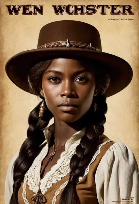 19th century Woman, black Woman, african American Woman, Zoe Saldana -  SeaArt AI