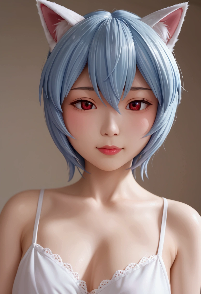 Anime Girl，Blue hair and ears，There is a cat ear, 2d anime style, Ayanami, 2d anime, Anime cute art style, by Shitao, I will keep this, Anime style 4k, 2D Art, 2D Art, Anime Girl的个人资料, From Ark of Tomorrow, By Prue, No type, By Kama Guka, return