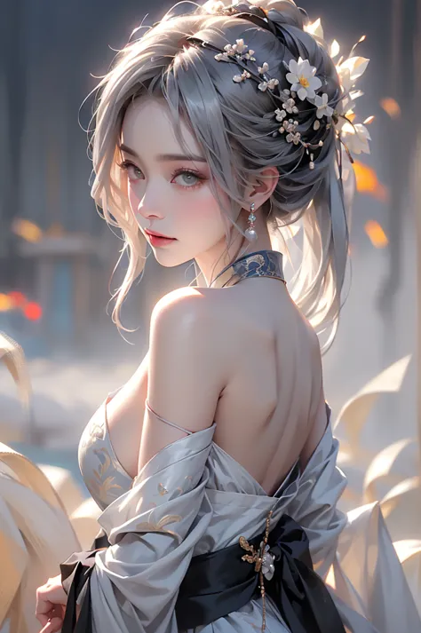 ((picture from the waist up:1.3))super high quality, masterpiece, perfect illustration, very detailed (exquisite light and shado...