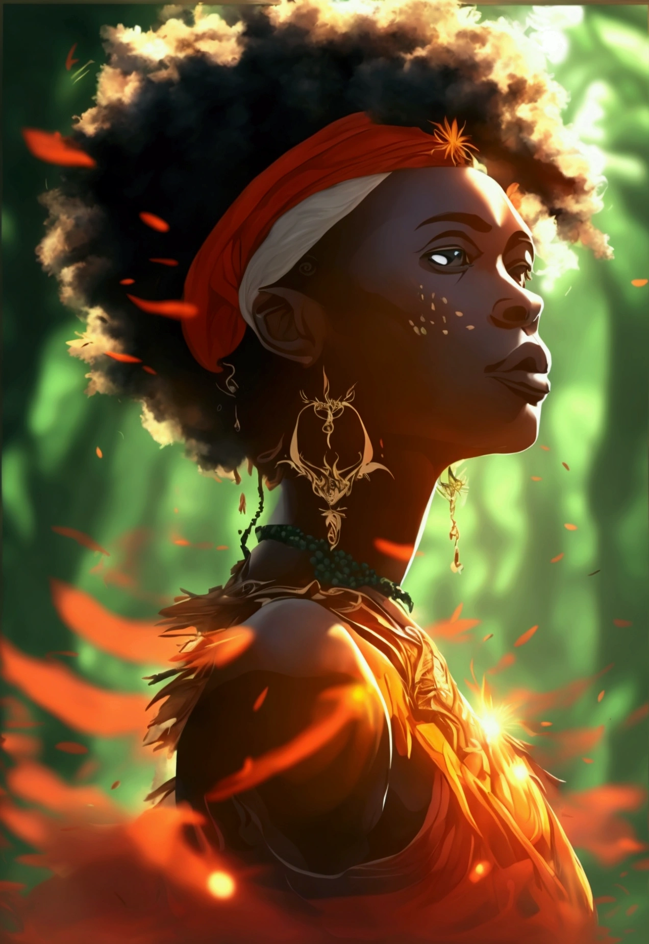 fondo de dibujos animados paisaje de bosque africano ilustración vectorial