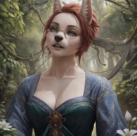 breathtaking (best quality, masterpiece, detailed, 8k)
RAW, realistic cinematic photo, female anthro furry jackal, bard, detaile...