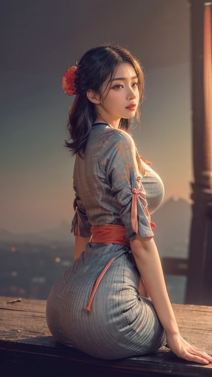 (dark shot:1.4), 80mm, (dark shot:1.4), masterpiece, best quality, game_cg, in summer, girl, solo, medium hair, white hair, looking at viewer, brown eyes, gigantic breasts nearly exposed, perfect booty, 80mm, epic realistic, painting of a geisha with european features entering a japanese pine forest, by range murata, a big red sun in the background, stunning, matted, paul gauguin, van gogh, art by greg rutkowski and artgerm, soft cinematic light, adobe lightroom, photolab, hdr, intricate, highly detailed, (depth of field:1.4), (dark shot:1.22), neutral colors, (hdr:1.4), (muted colors:1.4), (intricate), (artstation:1.2), hyperdetailed, dramatic, intricate details, (technicolor:0.9), (rutkowski:0.8), cinematic, detailed, soft light, sharp, exposure blend, medium shot, bokeh, (hdr:1.4), high contrast, (cinematic, teal and orange:0.85), (muted colors, dim colors, soothing tones:1.3), low saturation, (hyperdetailed:1.2), (noir:0.4), soft light, sharp, exposure blend, medium shot, bokeh, (hdr:1.4), high contrast, (cinematic, teal and orange:0.85), (muted colors, dim colors, soothing tones:1.3), low saturation, (hyperdetailed:1.2), (noir:0.4), (intricate details:1.12), hdr, (intricate details, hyperdetailed:1.15)