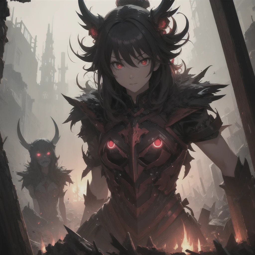 (Highest quality,4K,High resolution,masterpiece:1.2),Very detailed,Realistic:1.37,Spooky altar background,Dark fantasy,Red color scheme,Ominous atmosphere,Eye-catching,Storytelling,anatomy,Anime Style,Concept Art,beautiful細部までこだわった顔と (((Red eyes ))),Not exposed,Don&#39;t show skin,The body is covered with clothing,Terrifying Ritual ,Long golden hair,Blonde Hair,disaster々New Tiara,Satanic Ritual,Untimely Death,Unjust act,Crazy Smile,Scythe Face,Girl Monster, beautiful, Delicate facial features, Sharp Eye, Sharp Fangs, Pale skin, Thick chain, Dark Background, Cinema Lighting, Dramatic Shadows, Gothic style, Gloomy atmosphere, Dark fantasy, One Girl, , Please open your mouth wide, Open your mouth and baring your teeth,Sharp teeth like a beast, Wide lips, very wide mouth, Vermilion cheeks, ,(Blood splatter:1.4),Scary smile, laugh at,Fallen angel design, Twisted smile、Bloodstained、bleeding from the head,,、Blood splatter、,(Blood splatter:1.4),Crossbones, skull,Horror Style, ((Fantasy Fallen Angel Costume)), ((flowing blonde hair)), ,(Blood splatter:1.4),Female curves, Sexy flat stomach, Perfect hands, Perfect anime face, ((White Lolita Dress)), Are standing, ((Wicked Smile)), ,(Blood splatter:1.4), Steam circulates, Moonlight Illumination, night lighting, disaster々new devil horns,,(Blood splatter:1.6),アニメFallen angel design, Twisted smile、Bloodstained、bleeding from the head,,、Blood splatter、,(Blood splatter:1.4),Crossbones, skull,Gothic architecture、Western architecture、Fantasy World、,Victorian cities, Skeleton Gaslight,