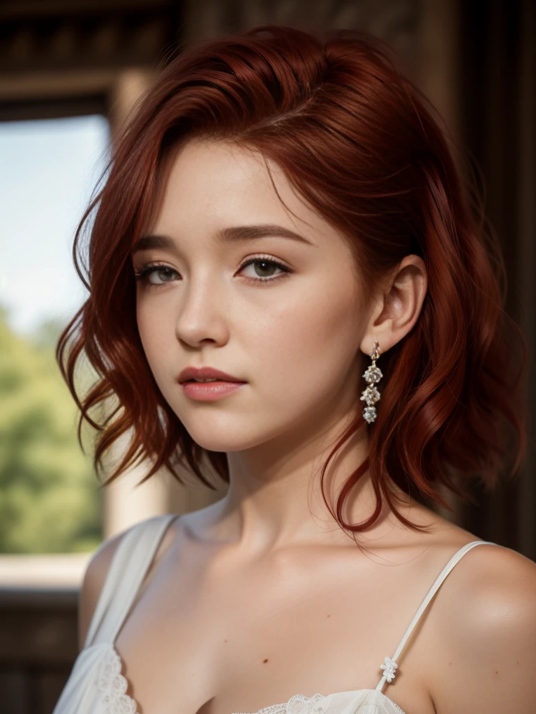 during crucification, with whole body and an anatomically correct body, absolutely perfect face, a 16-year-old. wunderschöne Red-Hairede junge Frau , beautiful detaileld face, perfect face, perfect full body, perfect anatomy, Red-Haired (Christa Theret: 1.3), ( Alexia Fast: 1.3),,Highly detailed youthful face, proporções perfeitas, ((red hair)), curly hair, very detailed, 16K, HDR, broad light, high contrast, keen focus, RAW color photo, typical earrings, full body view, wide angle view, masterpiece, 