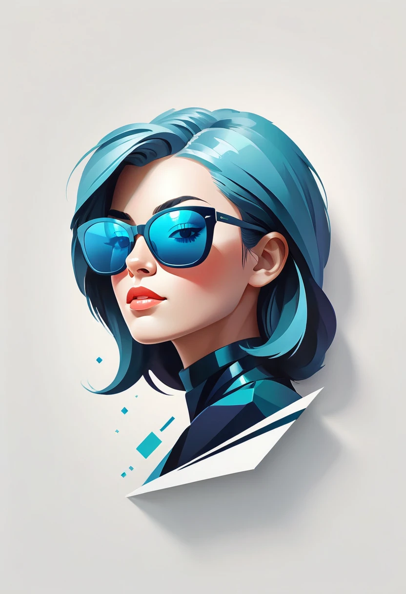 "Masterpiece by Malika Favre: This digital artwork, rendered in exquisite 4K and 8K resolution, embodies a blend of ultra-detailed, photorealistic elements on a pristine white background. Winner of the Shutterstock contest, it features an elegant seal with sunglasses, symbolizing sophistication and creativity. Angular, modern lines and abstract geometric shapes are enhanced by a cool color palette and precise, crisp detailing. Vivid colors and contrast lighting create a dynamic composition that captivates with its eye-catching typography and artistic flair. Fluid shapes and expressive strokes add movement, making this piece a striking example of Favre's unique vision and design prowess."