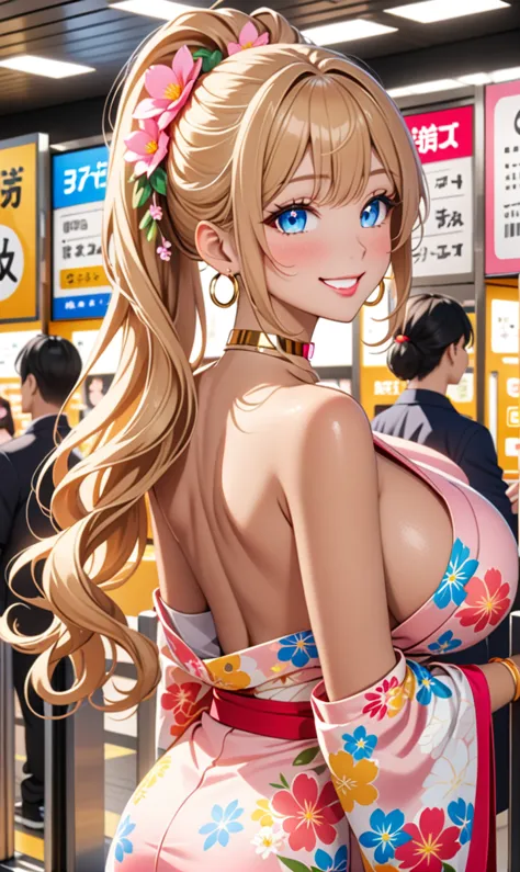 ultra-detailed, ((one girl)), (tan skin:1.4), in pastel colors gyaru, (heavy makeup), (professional lighting) hyper detailed, ab...