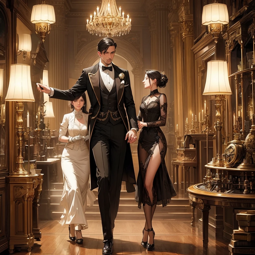 Un majordome a vapeur dans la tenue d un elegant gentleman anglais SeaArt AI