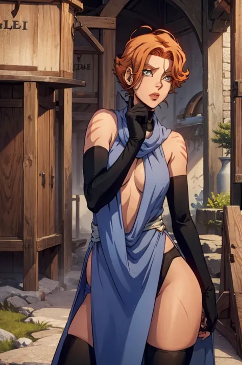 Sypha Belnades - Castlevania, cute sexy girl with short orange hair