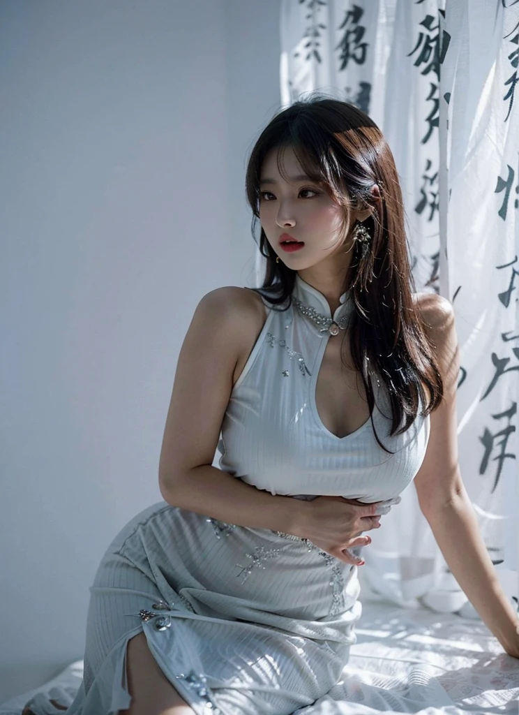 Araf Asian woman in white dress posing for photo, Full body fairy, korean woman, 美麗的korean woman, korean girl, shaxi, Gorgeous young korean woman, Japanese model, xision wu, Xue Han, Exquisite gravure idol, wenfei ye