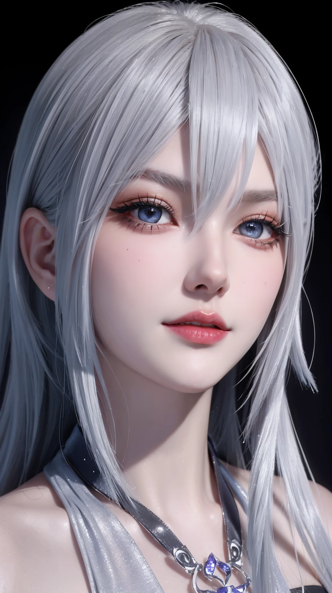 (masterpiece, best quality, Extremely detailed, Best shadow), (Detailed background,Dark Fantasy), (Beautiful and delicate face), High contrast, (Optimal lighting, Extremely delicate and beautiful), ((light)), rich and colorful, Ultra Detail, 戏剧性的light, Intricate details, (1 Girl, Solitary,White hair, Pointed face,Purple Eyes, Hair between the eyes,Dynamic Angle), Blood splatter, Black light swirling around the character, Depth of Field,Black light particles,(shattered glass),Magic Circle,