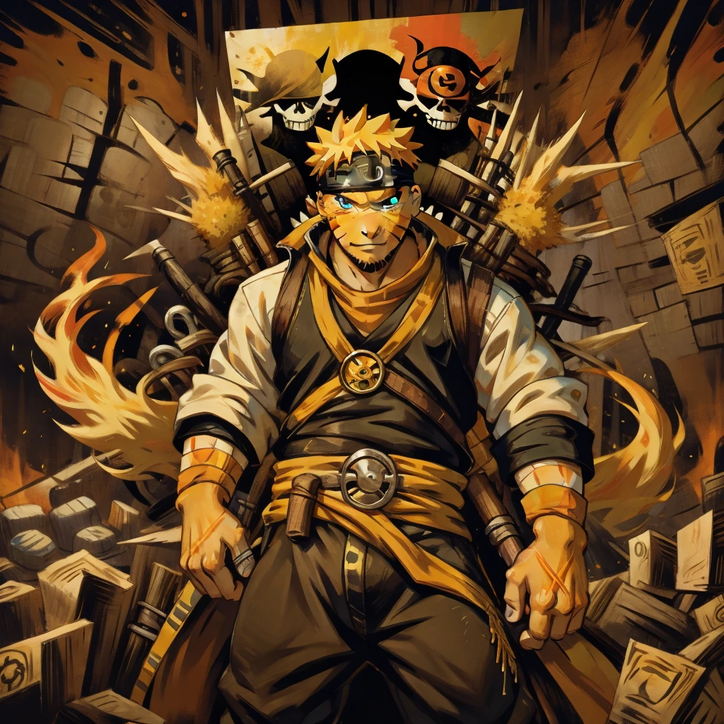 naruto uzumaki estilo pirate